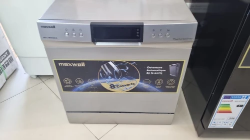 PROMO! Mini lave vaisselle maxwell//8couvert// sechante//ouverture automatique//gris سعر مذهل
