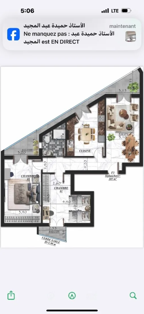 Vente Appartement F3 F4 Blida Blida