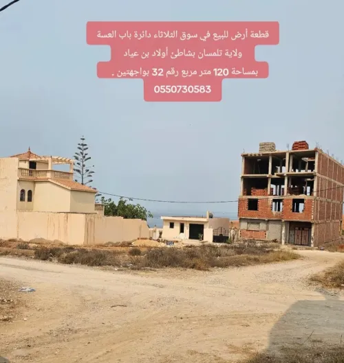 Vente Terrain Tlemcen Souk tlata