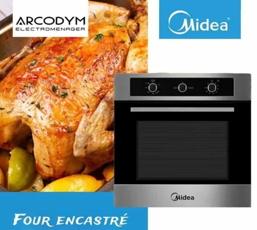FOUR ENCASTRABLE MIDEA GAZ/GAZ CATALYSEUR THERMOCOUPLE VENTILÉ 70L / CASH ET FACILITÉ
