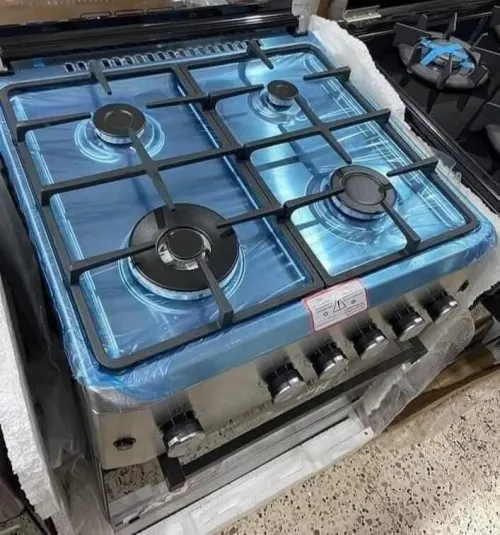 CUISINIERE MAXTOR 4 FEU INOX TURBO FAN AVEC FOUR VENTILÉ ET SECURISÉ / CASH ET FACILITÉ