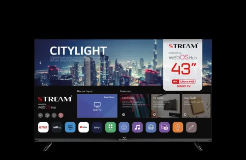 TELEVISEUR STREAM 43" 4K ULTRA HD WEB OS ThinQ AI / CASH ET FACILITÉ