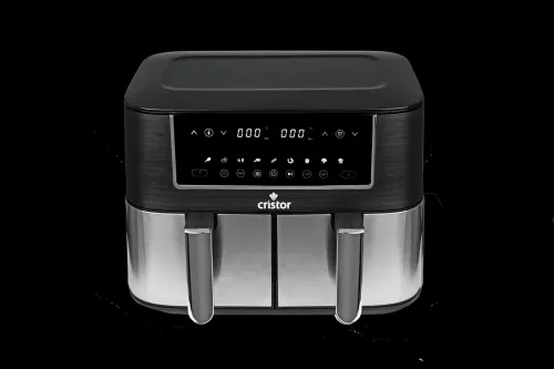 AIR FRYER CRISTOR 9L (4.5+4.5) DOUBLE BAC 3040W AVEC AFFICHEUR DIGITAL TACTILE / CASH ET FACILITÉ