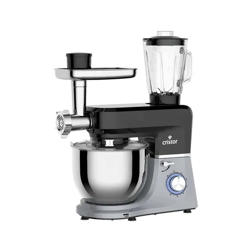 PÉTRIN CRISTOR DOUBLE CROCHET 7L MULTIFONCTION + ACHOIR/BLENDER 6 VITESSES 1900W / CASH ET FACILITÉ