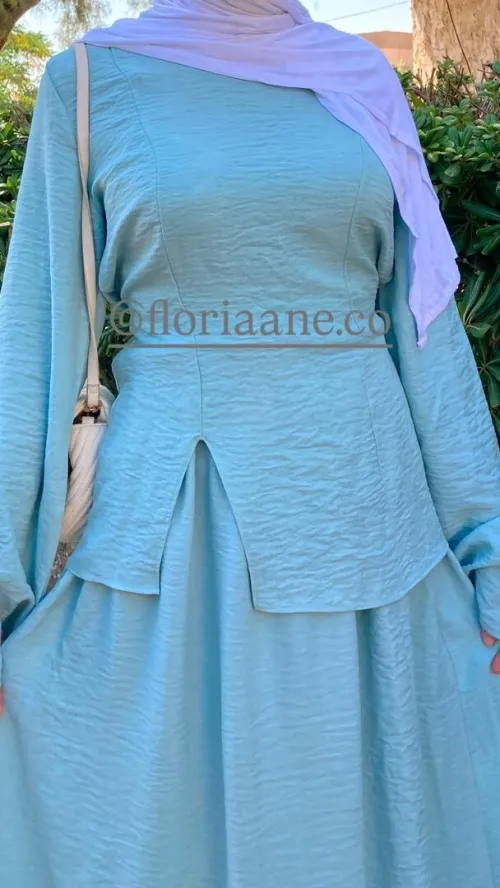 Ensemble Haut et Jupe en lin.