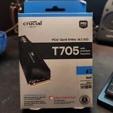 SSD CRUCIAL T705 04 Tb NVMe Gen 5 UP To 14100MB/s - With Heatsink -