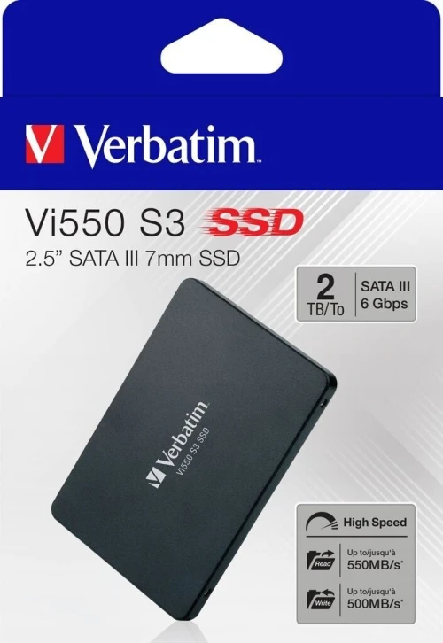 Disque SSD 2.5'' Sata Verbatim Vi550 S3 02 TB