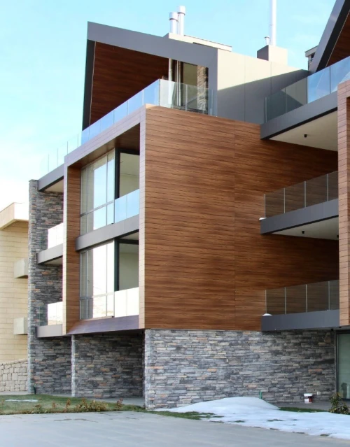 Revêtement de Façade Ventilée en HPL MEG (8mm)  Système Invisible