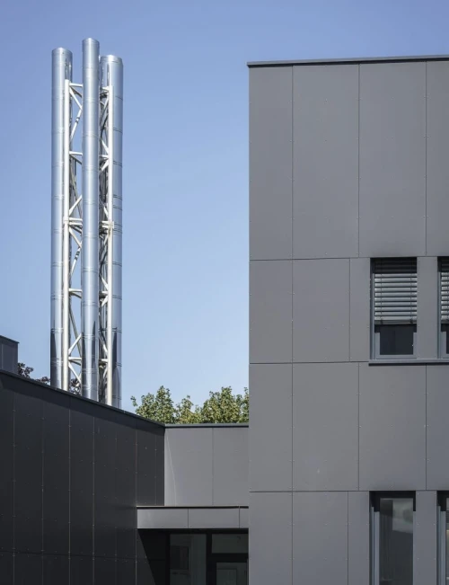 Revêtement de Façade Ventilée en HPL MEG (8mm)  Système Invisible