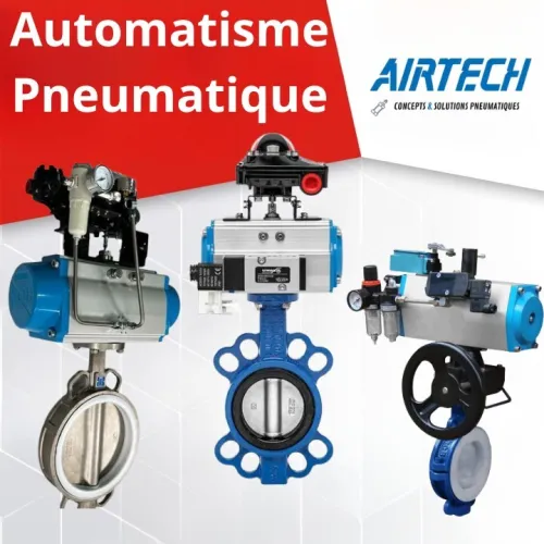 actionneur pneumatique - vanne motorisé - actionneur electrique  - vanne papillon - festo camozzi