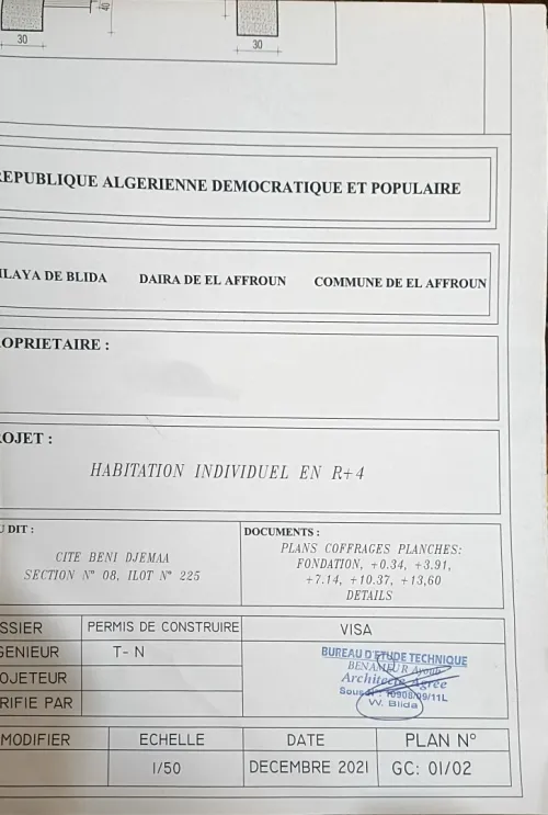 Vente Villa Blida El affroun