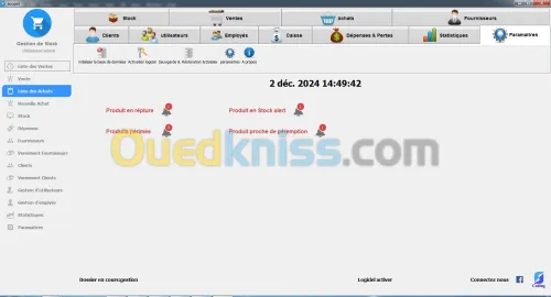 برنامج تسيير المخزون و العملاء و الفواتير