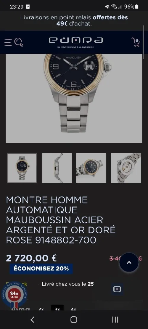 Mauboussin or 14k 
