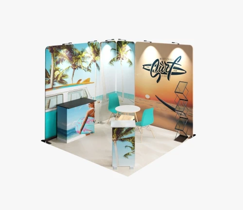 conception et réalisation de Stands foire / expositions . Aménagement d'espace 