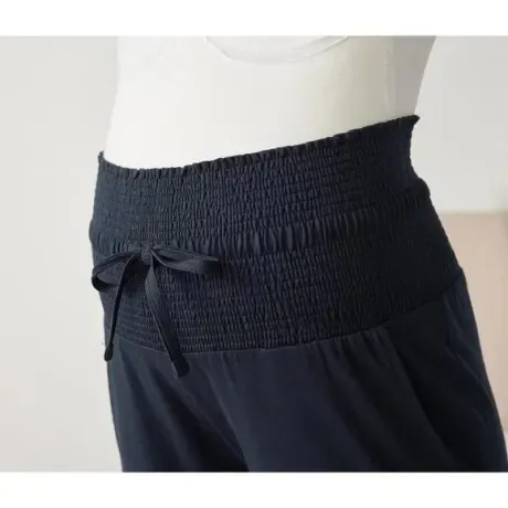 Ensemble grossesse rayé/bleu foncé coton