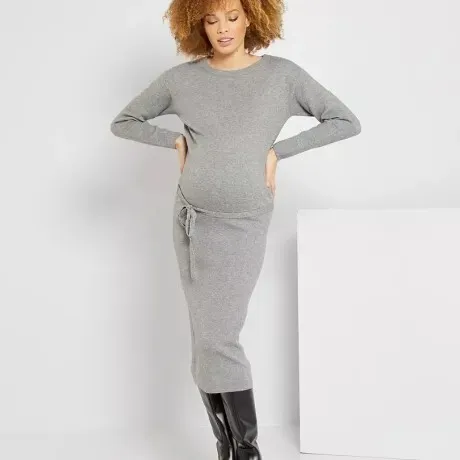 Robe grossesse grise