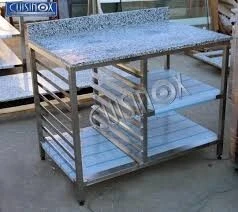 table de travail en inox 430 ; 304 ; 316 طاولة عمل من الفولاذ المقاوم للصدأ