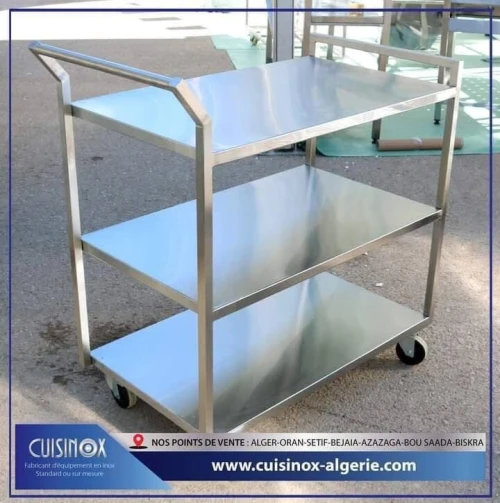 CHARIOTS DE SERVICE EN INOX
