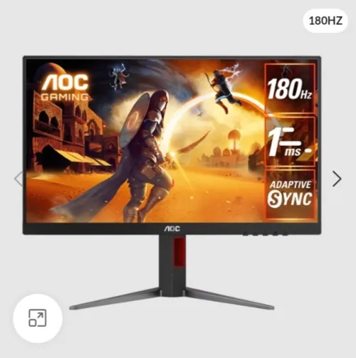 Ecran AOC gaming,180Hz,FullHD,0.5ms,24p