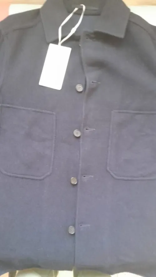 Surchemise cachemire bleu marine