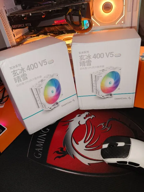 cpu aircooling deepcool ag400 white argb