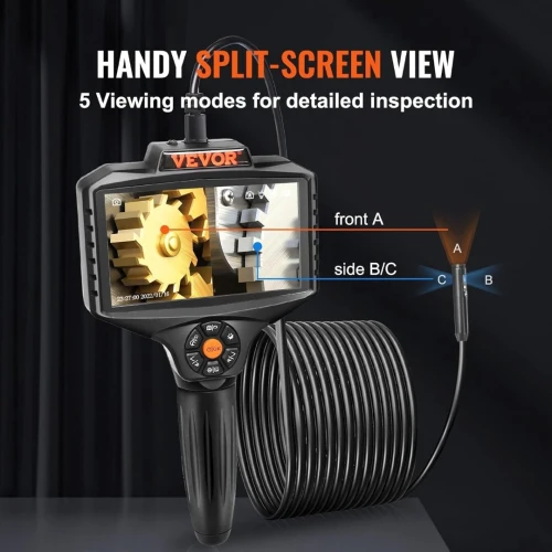 VEVOR Caméra Endoscope d'inspection industeriel à Triple Objectif FHD model SCB