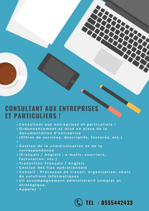 Consultant aux entreprises et particuliers