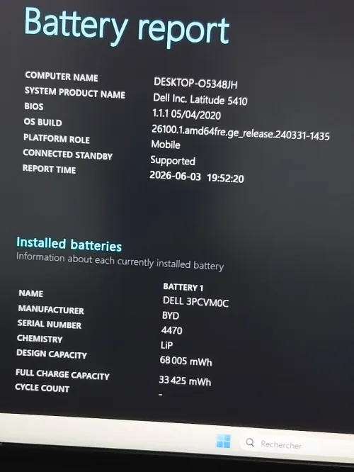 DELL LATITUDE 5410 I5-10310U RAM 8GB SSD 256GB 14 FHD