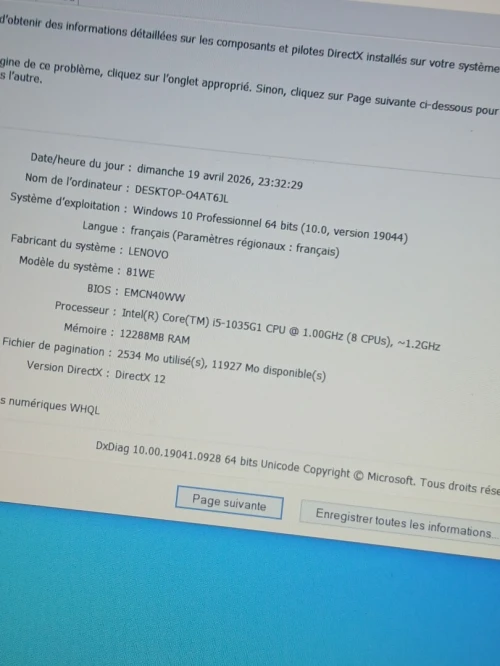 LENOVO IDEAPAD 3 I5 1035G1 RAM 12GB SSD 256GB
