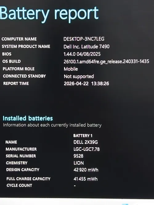 Dell Latitude 7490 I7 8650U RAM 8GB SSD 256GB 14 FHD