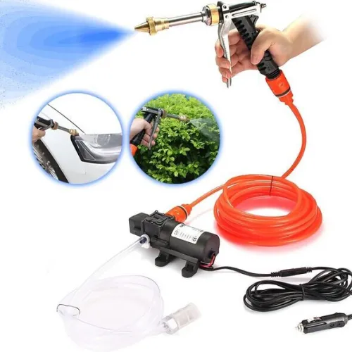 منظف سيارات بالضغط العالي Nettoyeur à Haute Pression avec kit pompe 12V