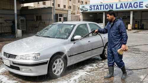 Deux jeunes qualifiés en lavage automobile et vidange