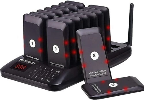 Pack bipeur restaurant - Système D'Appel Sans Fil d'appel client 