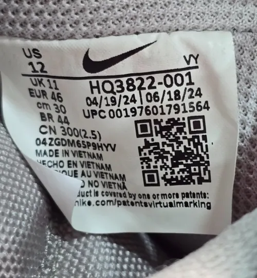 Nike Air Force 1 Low '07 Cordura Iron Ore- HQ3822-001 - Original اصلية - Pointure 46 / 30 Centimètre