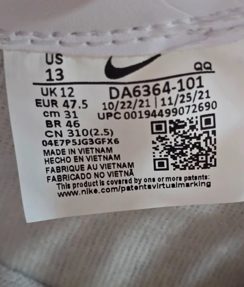 Nike Blazer Low '77 Vintage - DA6364-101- Original اصلية - Pointure 47.5 / 31 Centimètre