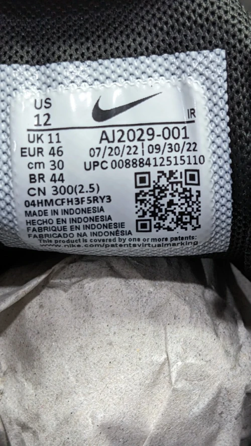 Nike Tn Air Max Plus - Ref AJ2029-001 - Original اصلية - Pointure 47 / 30.5 Centimètre