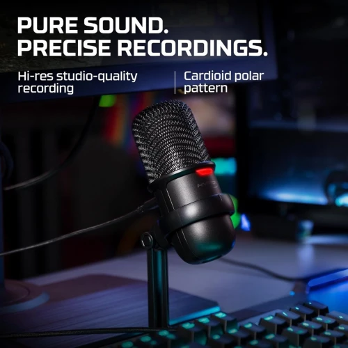 Microphone de jeu USB à condensateur HyperX SoloCast 