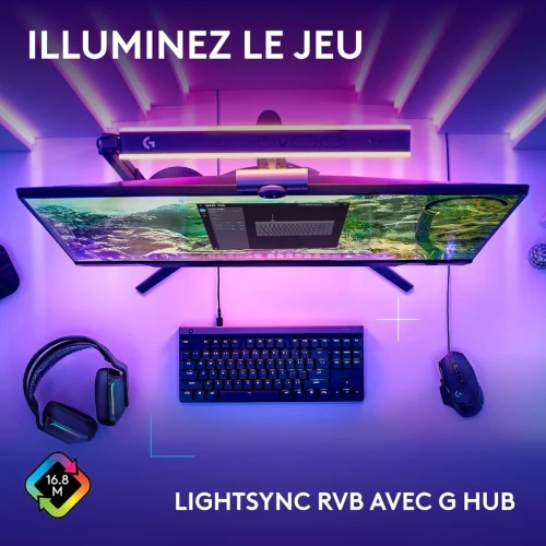 CLAVIER Logitech G G515 TKL, clavier gaming ultra-plat filaire