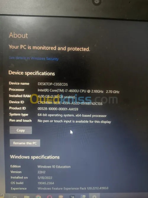 Hp pc portable 