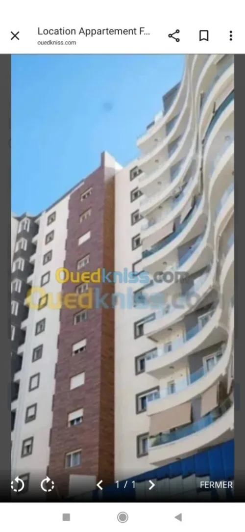 Location Appartement F5 Alger Ouled fayet