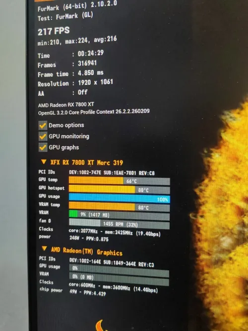XFX SPEEDSTER SWFT210 RX 7800 XT 16GB