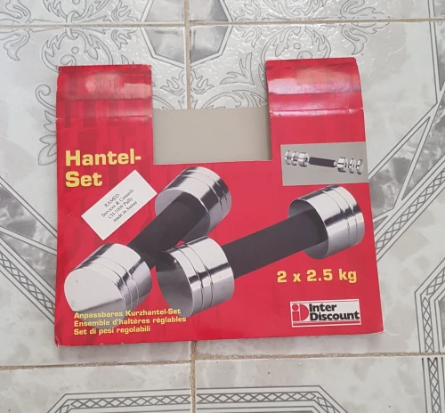 Set de 2 X 2kg chromé dans un coffret transportable