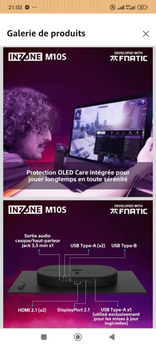 Sony Inzone M10S 27" 480 Hz QHD OLED