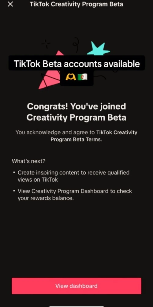 Comptes tiktok beta 