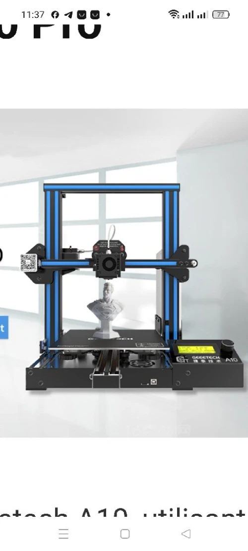 Imprimante 3d geeetech A10 pro