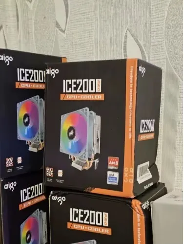 Aigo ICE200PRO Air CPU Cooler 2 Heatpipes Radiator Cooling Fan For Intel 115X 1200 1700 AM4 AM5 AMD
