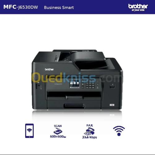 Imprimante MULTIFONCTION Brother MFC-J6530DW 4-en-1 jet d'encre A3