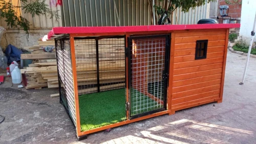Niche et cage pour chien 