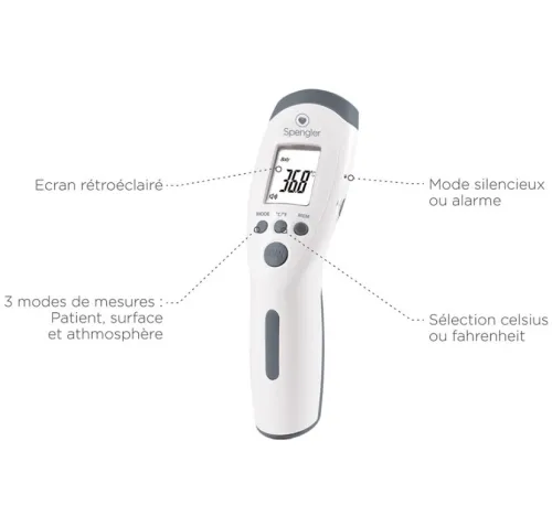 Thermomètre sans contact Tempo Easy Spengler