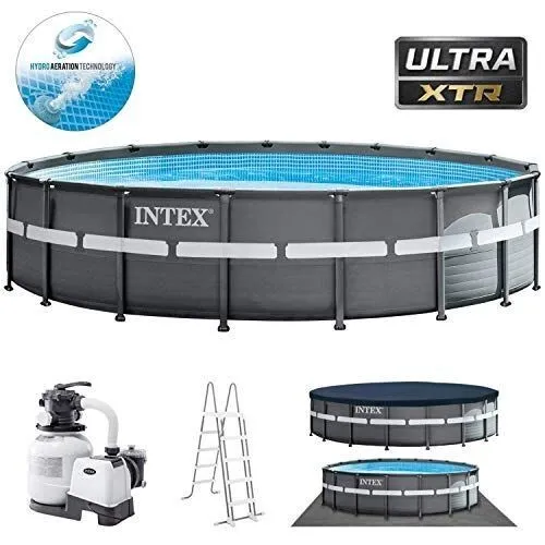 Piscine intex 732x150 occasion utilisé une fois Avec filtre à sable et tout les autre accessoires 